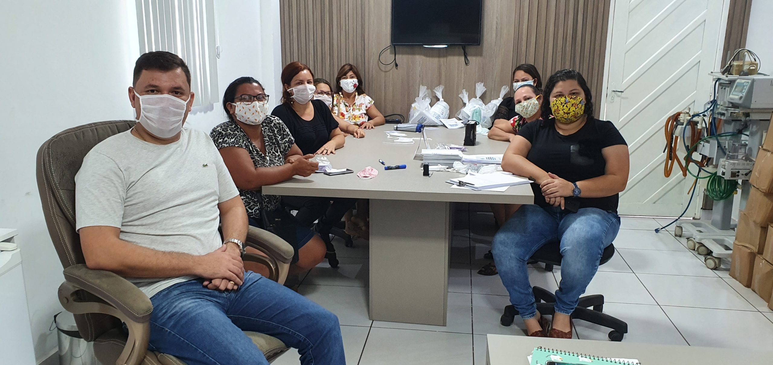Alunas do curso de capacitação do município confeccionarão máscaras de proteção para a população