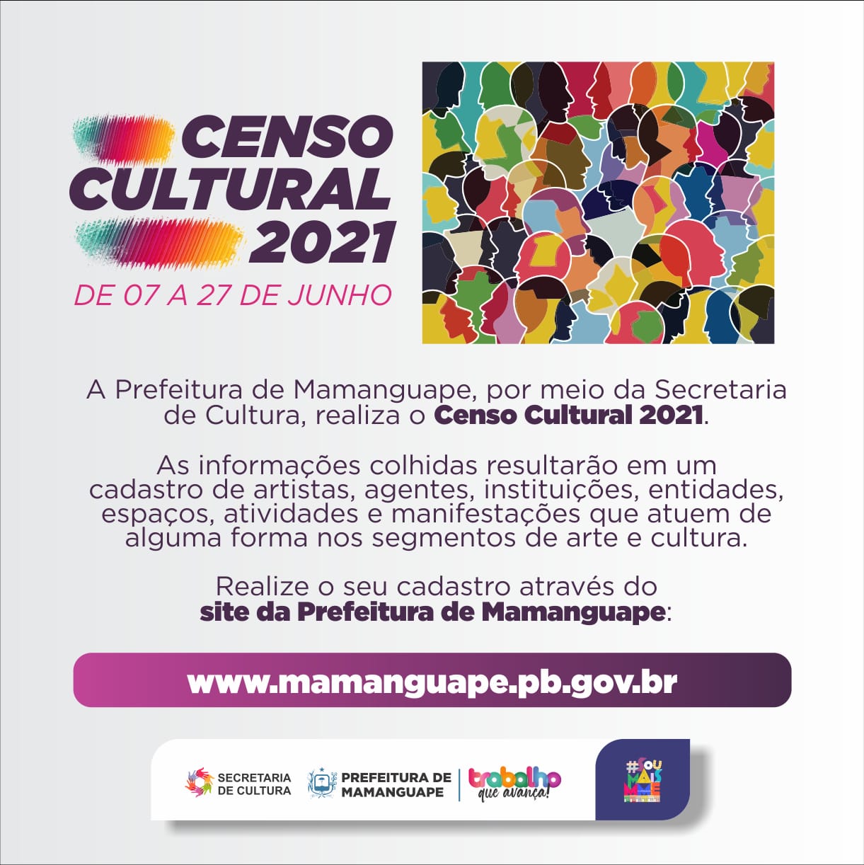Secretaria de Cultura de Mamanguape realiza censo cultural  para artistas e entidades do município