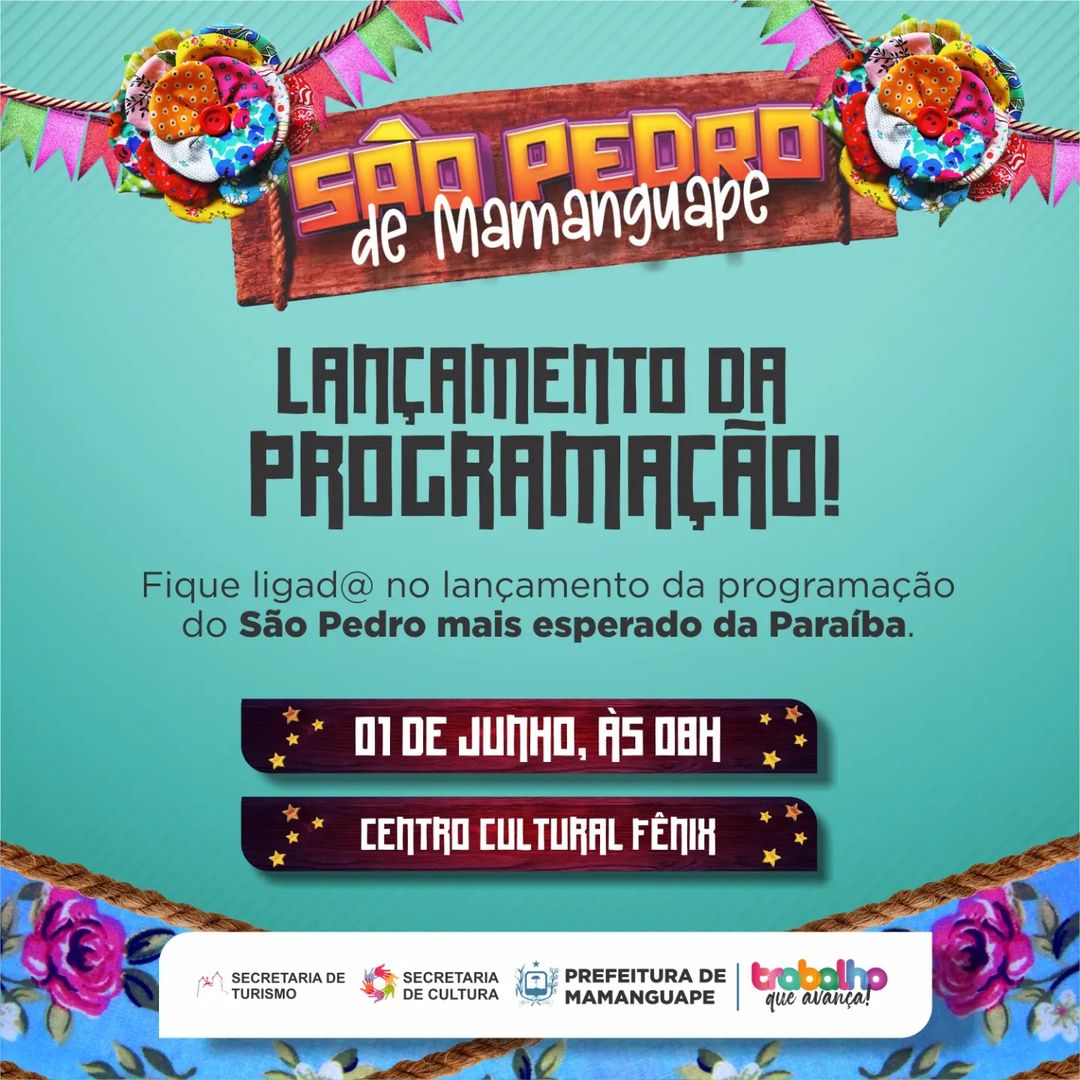 Prefeita Eunice anuncia Festival São João na Rede, Coreto Cultural e São Pedro de Mamanguape