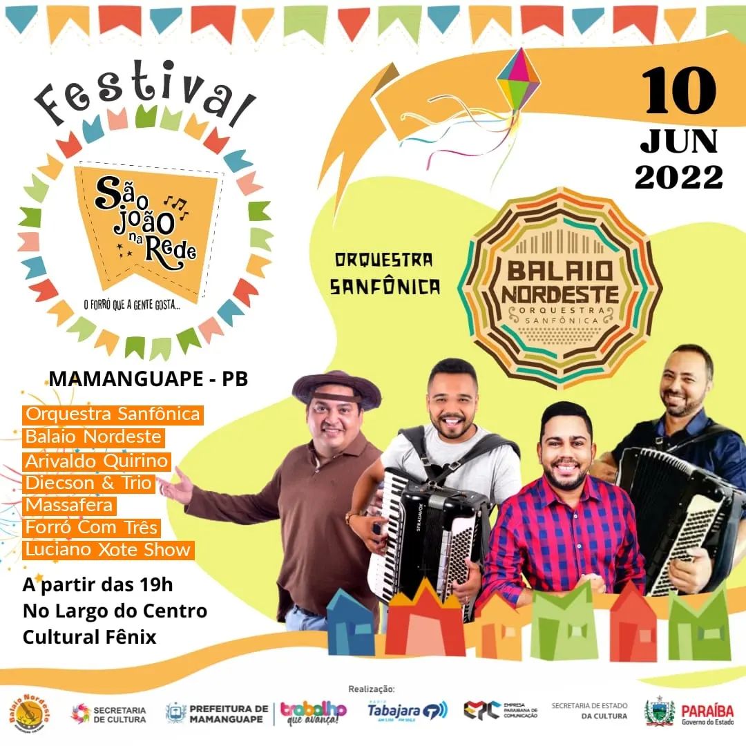 Mamanguape começa festejos nesta sexta-feira com o Festival São João na Rede
