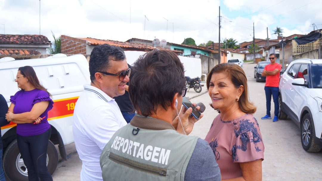 Prefeitura de Mamanguape oferece café da manhã aos trabalhadores da obra da Rua Dino Rangel