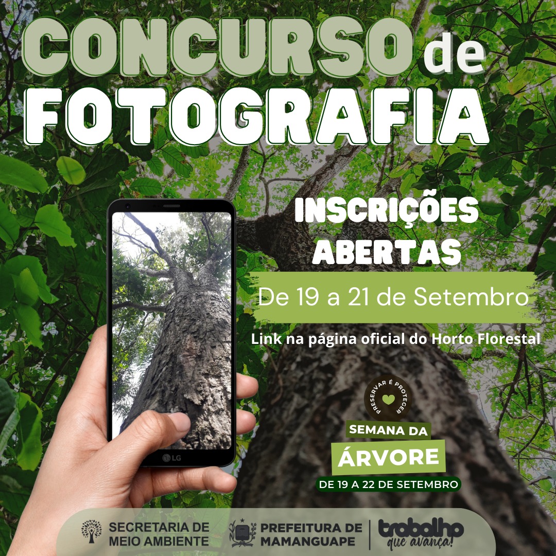 Secretaria de Meio Ambiente realiza concurso fotográfico em comemoração ao Dia da Árvore