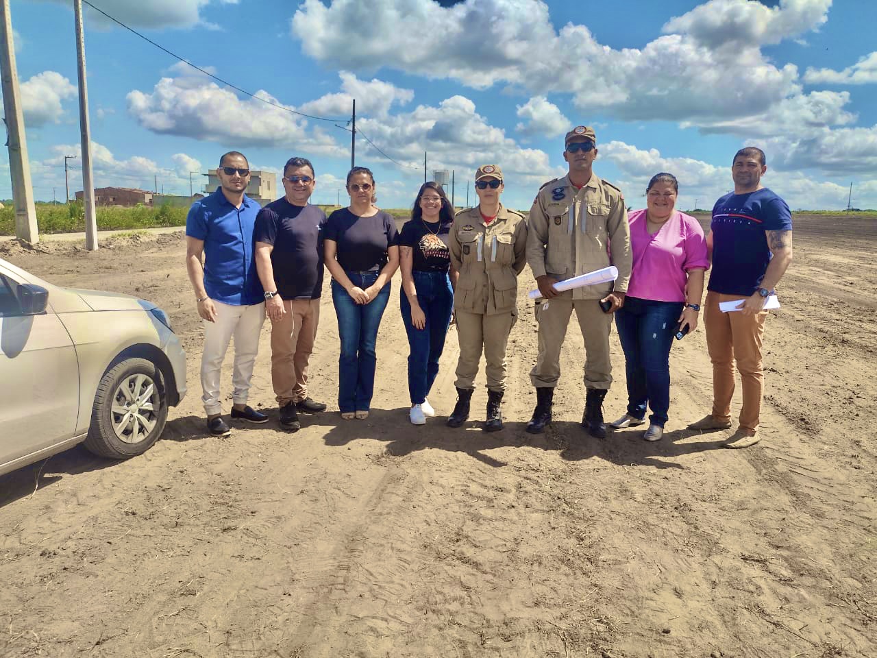 Equipe da prefeitura e Corpo de Bombeiros visitam e acompanham serviços no “Pátio do Forró” para o São Pedro de Mamanguape