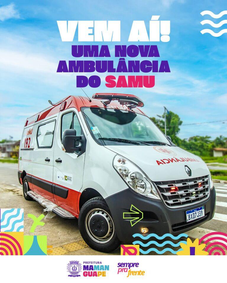Prefeito Joaquim Fernandes anuncia a aquisição de uma nova ambulância para o SAMU de Mamanguape