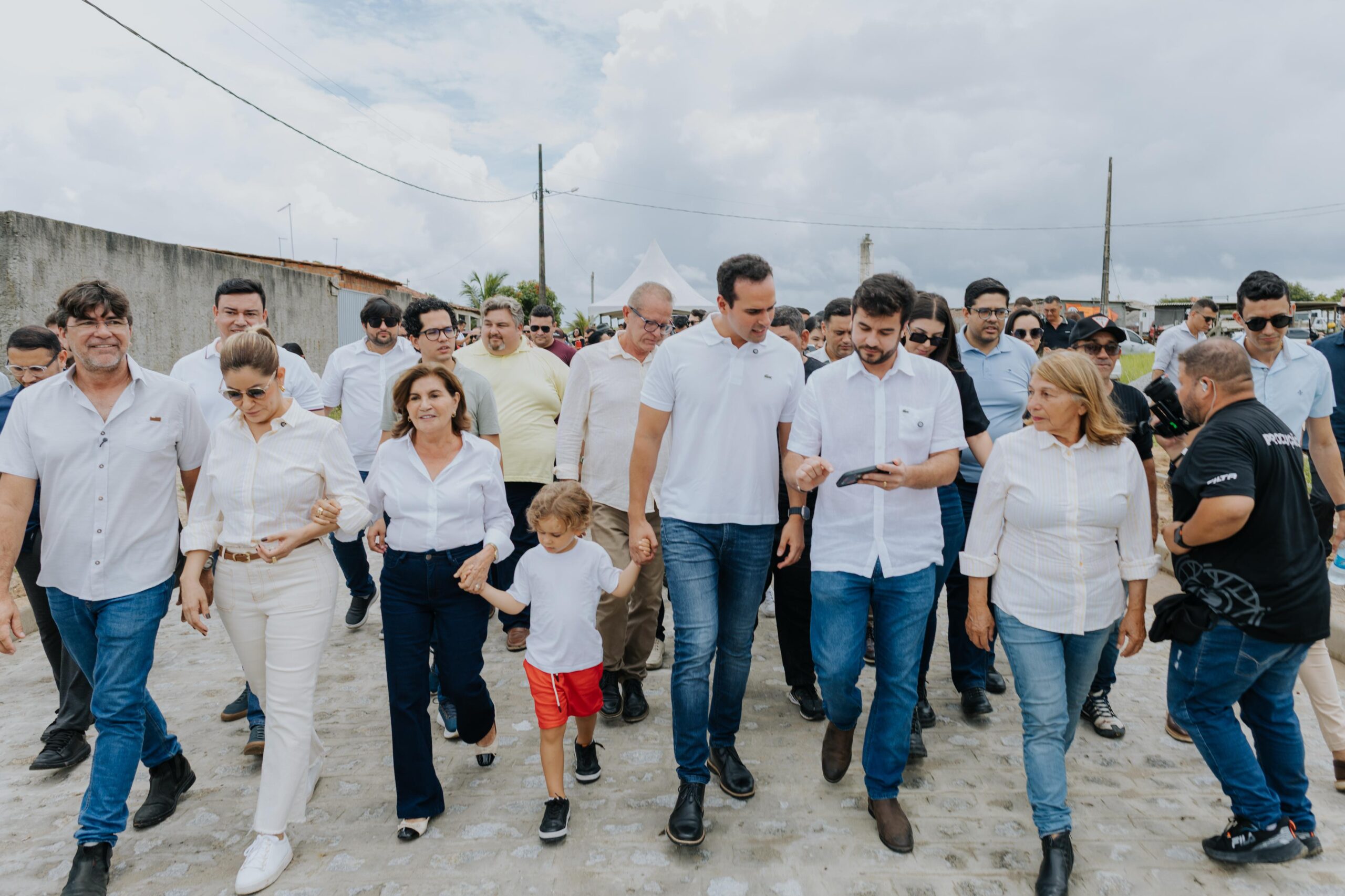 Prefeito Joaquim Fernandes recebe o Governador em Exercício Lucas Ribeiro para inspecionar obras em Mamanguape