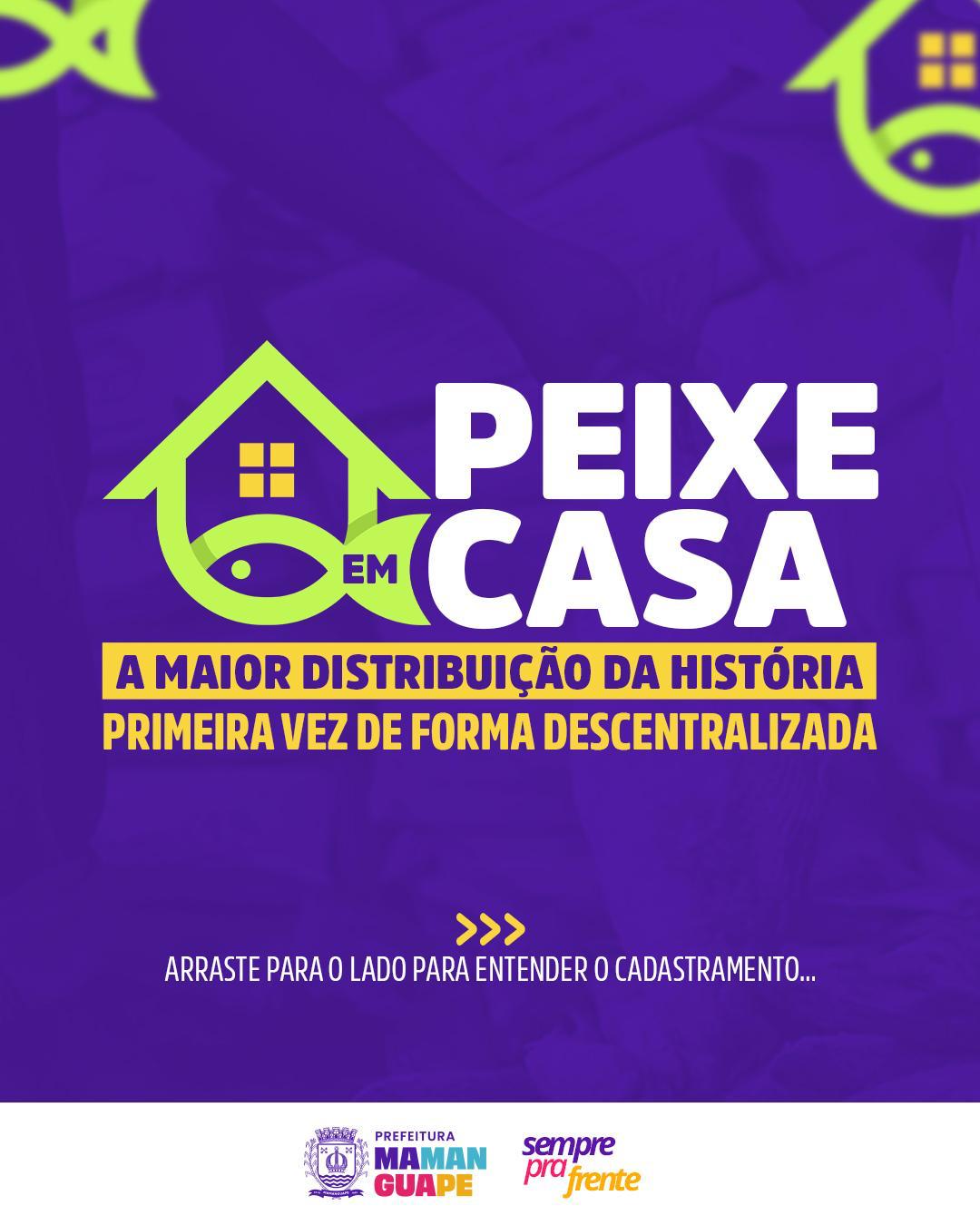 Prefeitura de Mamanguape estende cadastramento do programa “Peixe em Casa”: Nova oportunidade ocorre nos dias 07 e 08 de abril