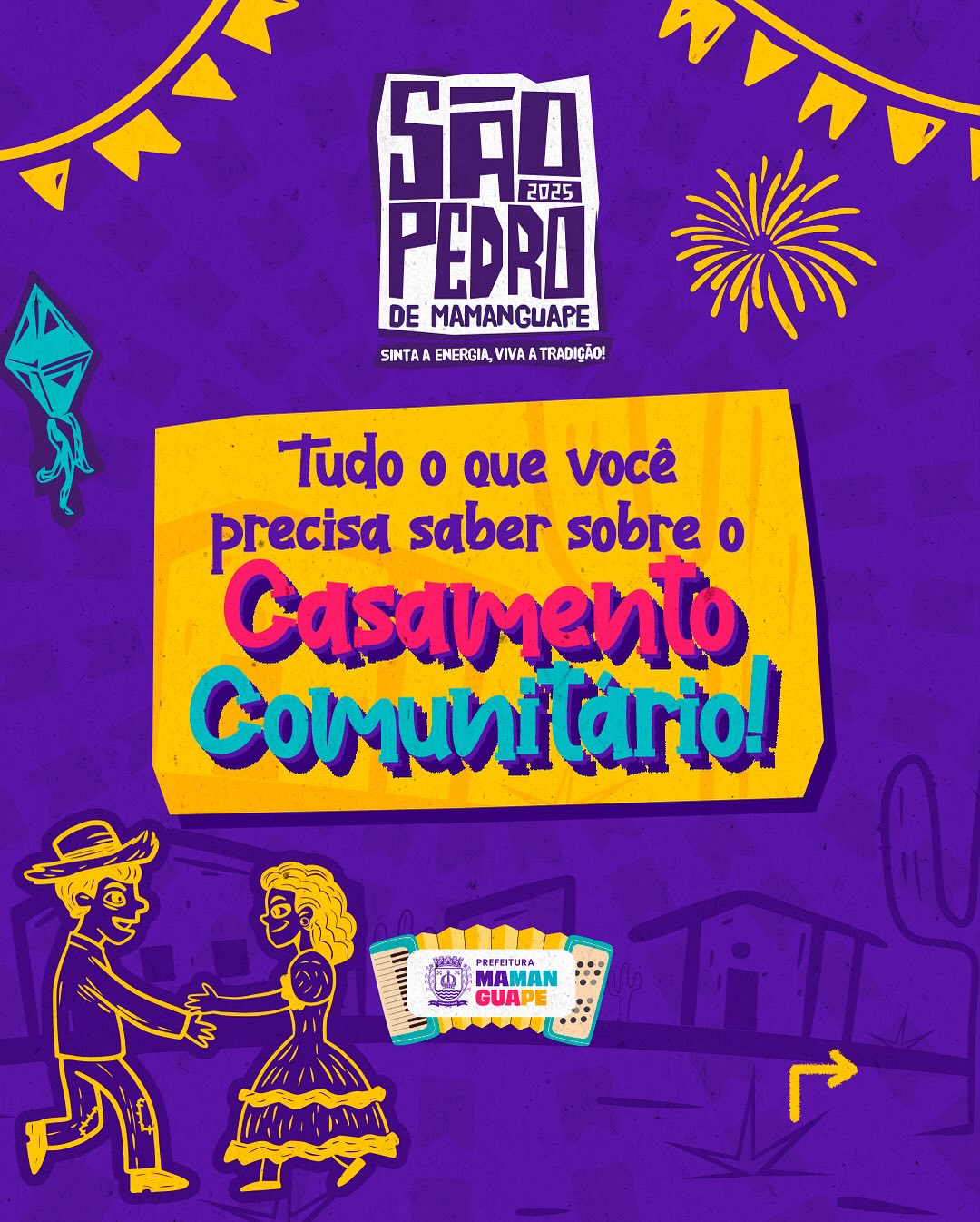 Prefeitura de Mamanguape abre inscrições para casamento comunitário durante festividades de São Pedro