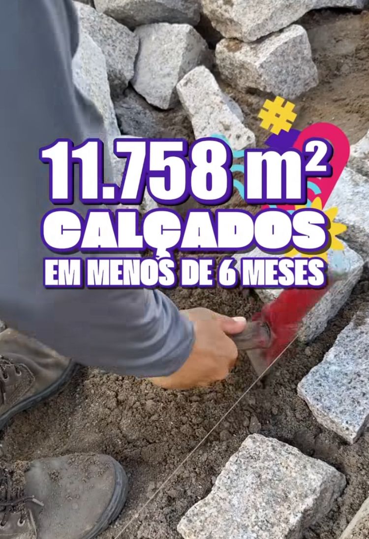 Maior programa de pavimentação de Mamanguape já soma mais de 11 mil m² de ruas calçadas em menos de seis meses de gestão