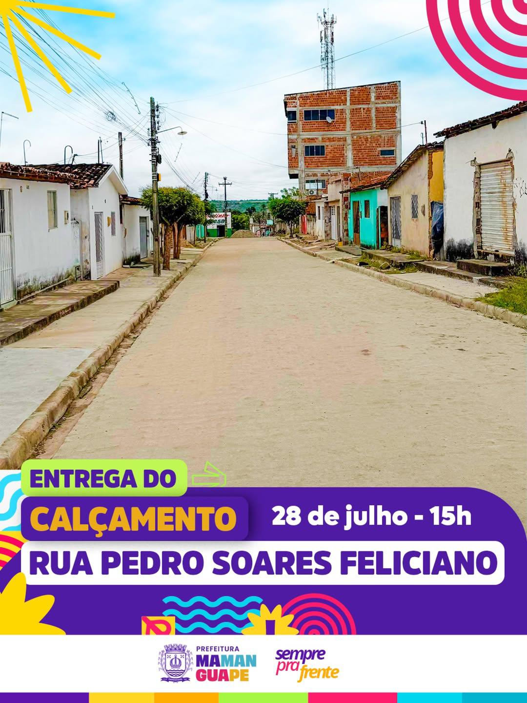 “Rua Pronta, Preparada e Calçada”: Prefeitura de Mamanguape inaugura pavimentação no Bairro do Gurguri nesta segunda-feira (28)