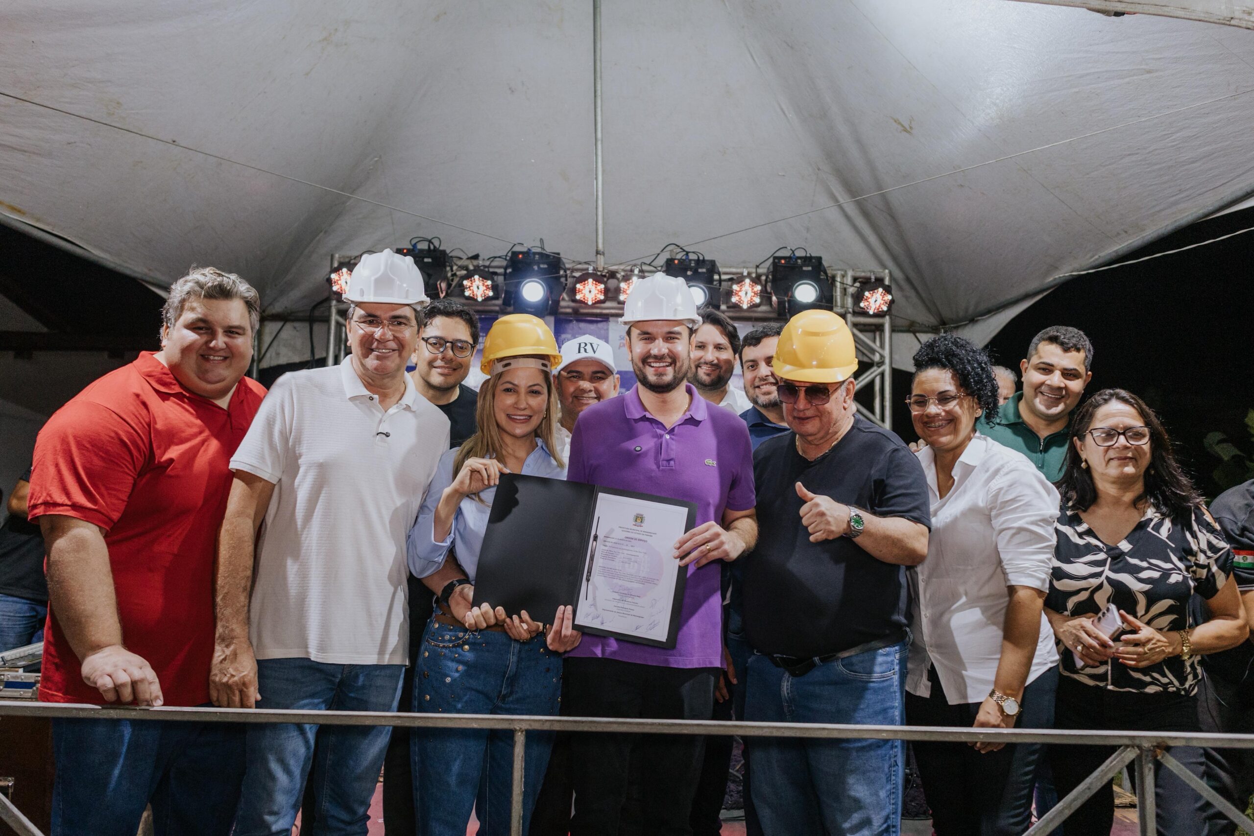 Prefeito Joaquim assina ordem de serviço para pavimentação da Rua Bela Vista em Mamanguape