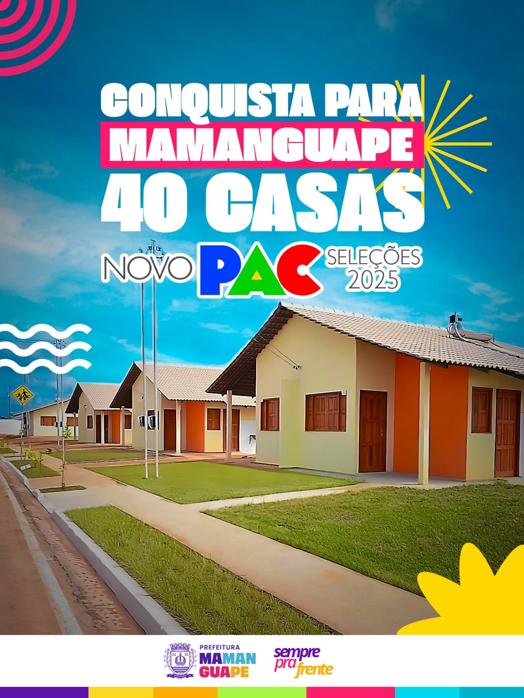 Novo PAC e “Minha Casa, Minha Vida” garantem 115 moradias para famílias de baixa renda em Mamanguape