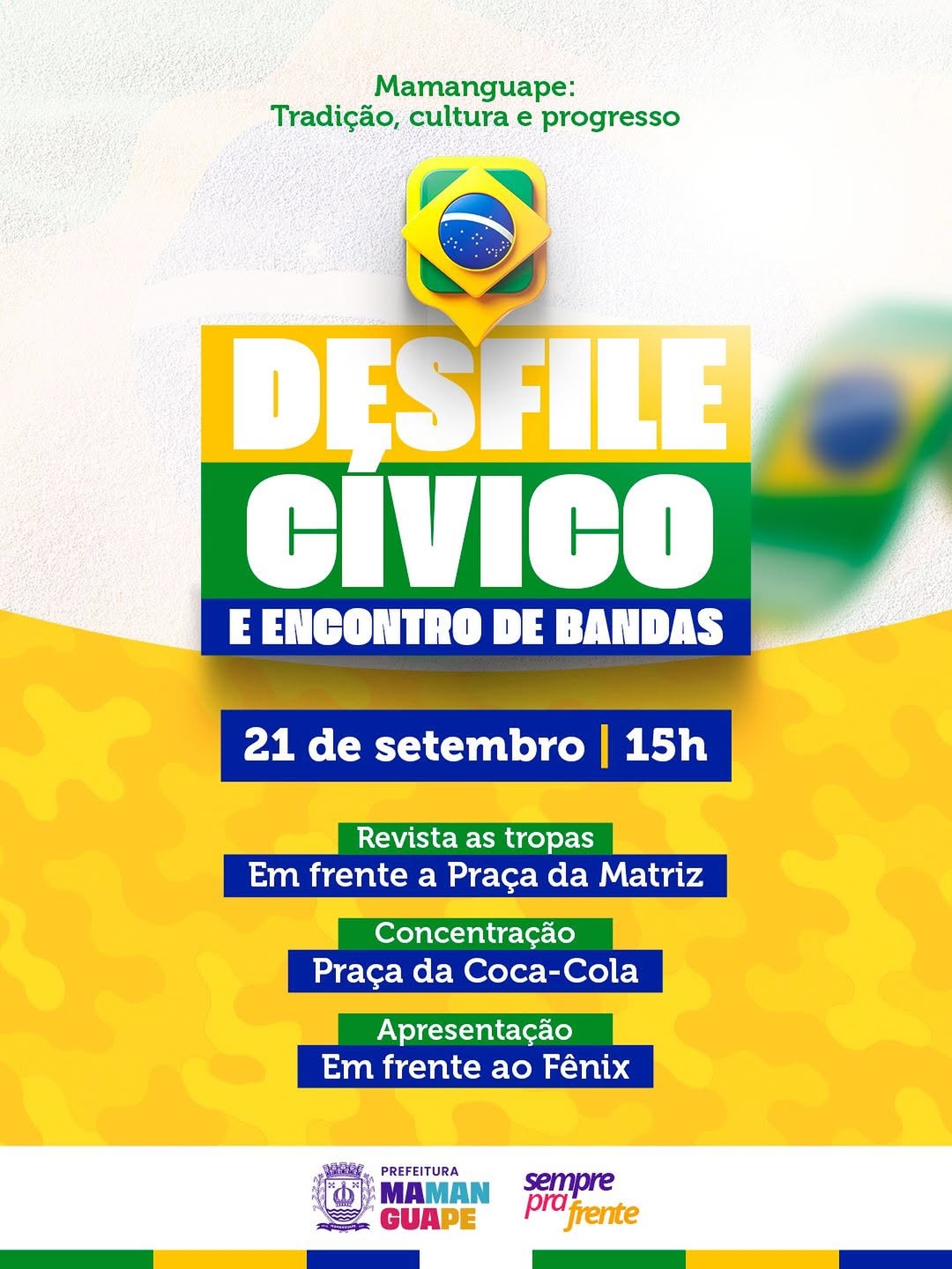 Mamanguape celebra tradição com Desfile Cívico e Encontro de Bandas neste domingo (21)