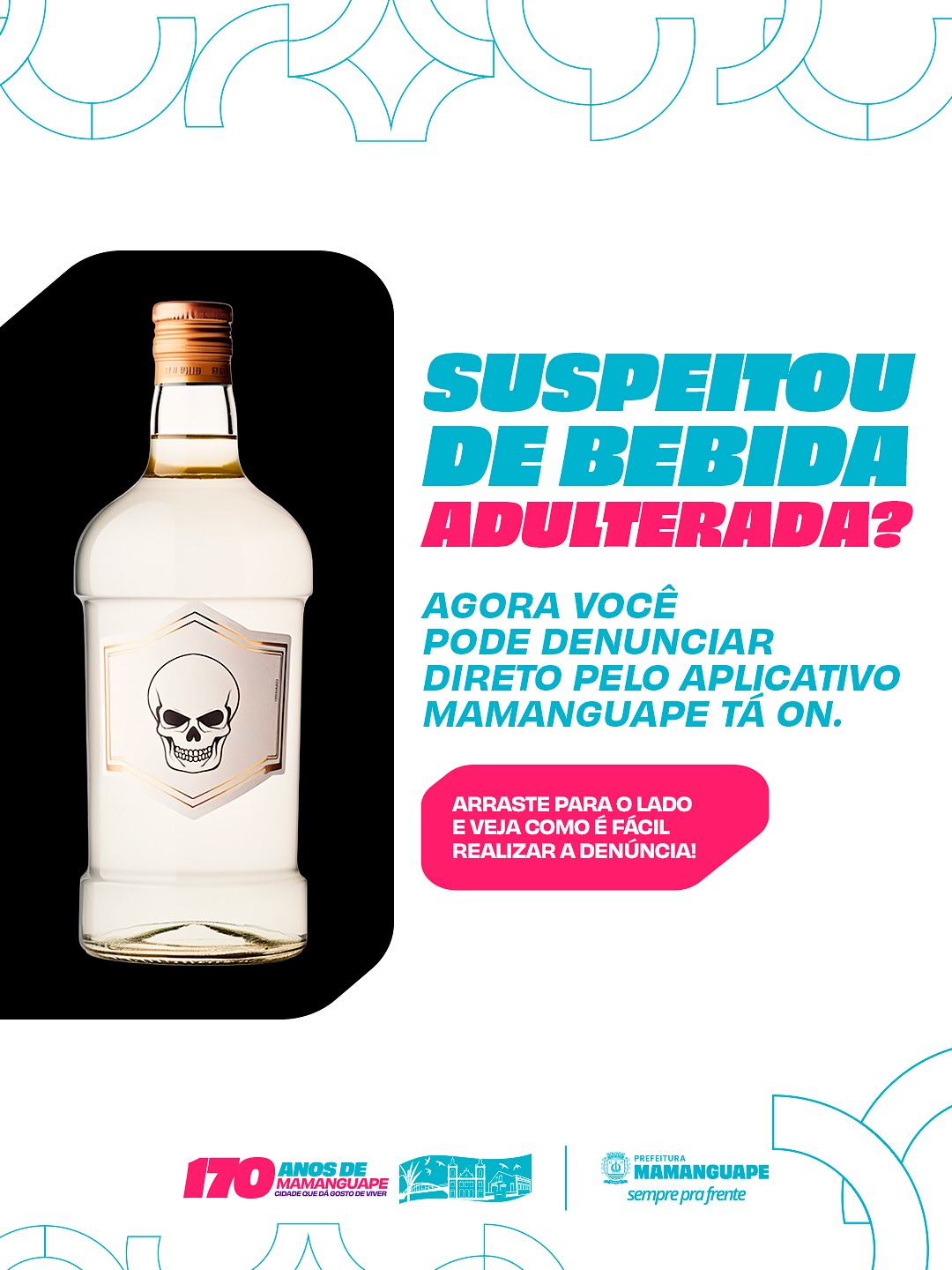 Prefeitura de Mamanguape cria canal de denúncia no app “Mamanguape Tá ON” para prevenir consumo de bebidas adulteradas