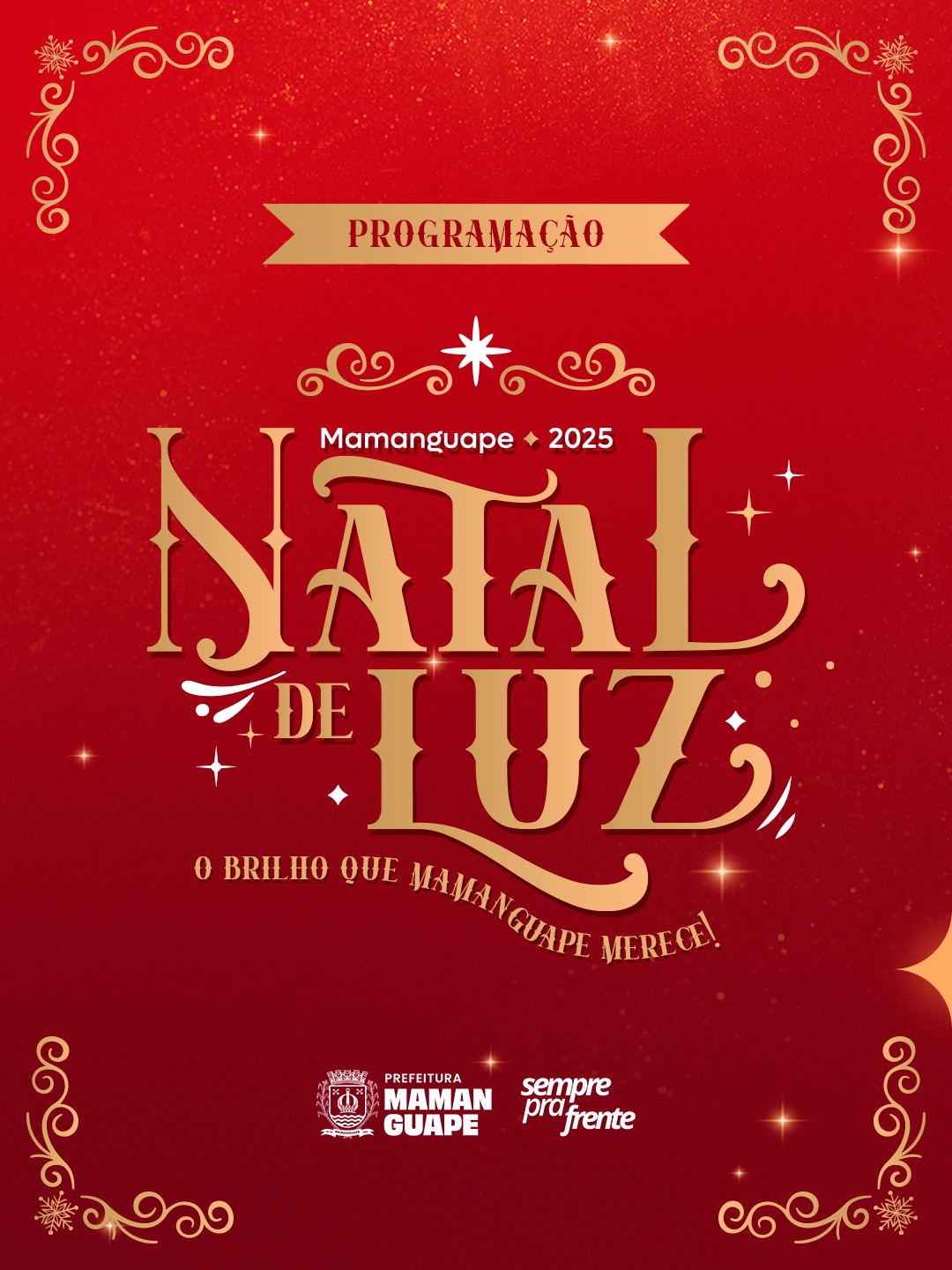 Natal de Luz 2025: Prefeitura de Mamanguape divulga programação completa; abertura será neste sábado (06)