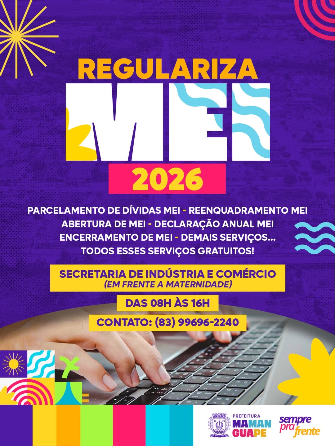 Prefeitura de Mamanguape oferece atendimento gratuito para MEIs e empreendedores da cidade