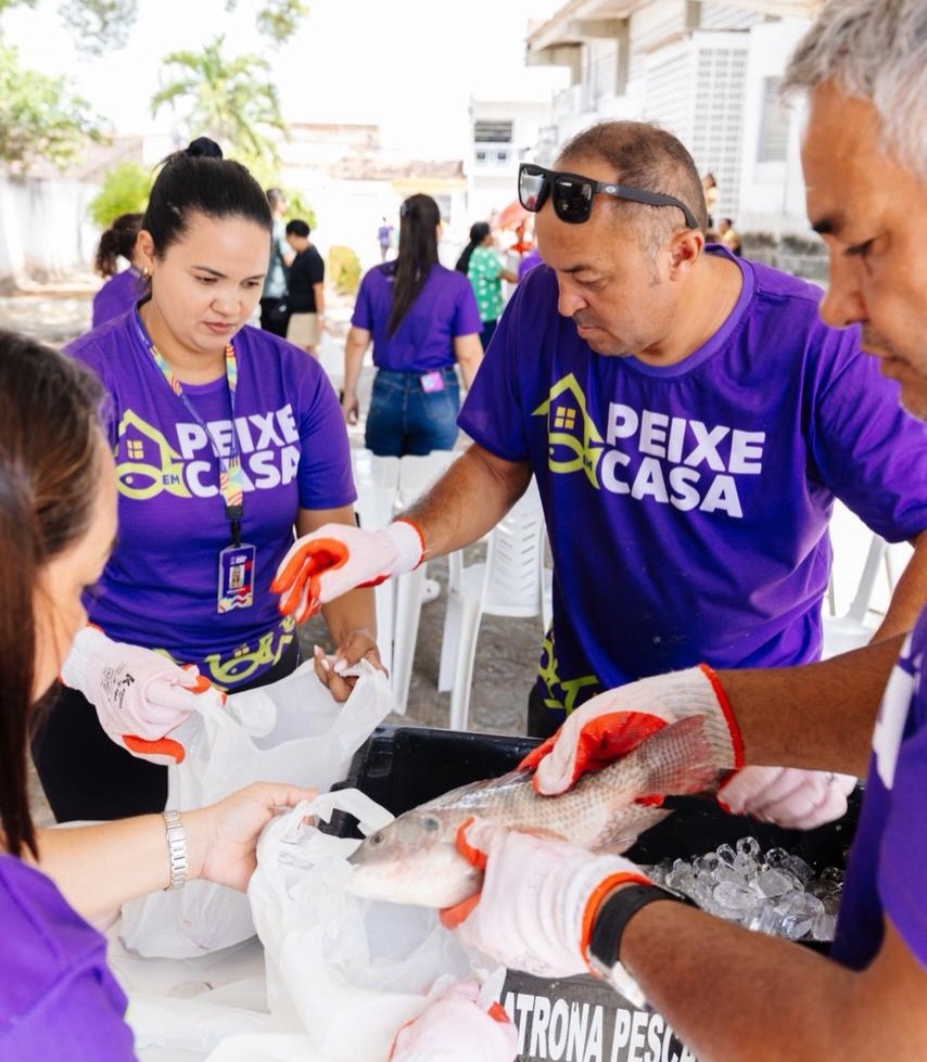 Peixe em Casa: Mamanguape bate recorde histórico com entrega de 17 toneladas de peixes