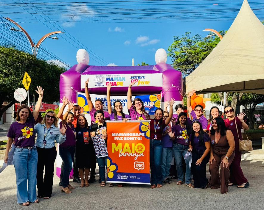 Prefeitura de Mamanguape realiza Pit Stop de Conscientização do Maio Laranja na Praça São Sebastião