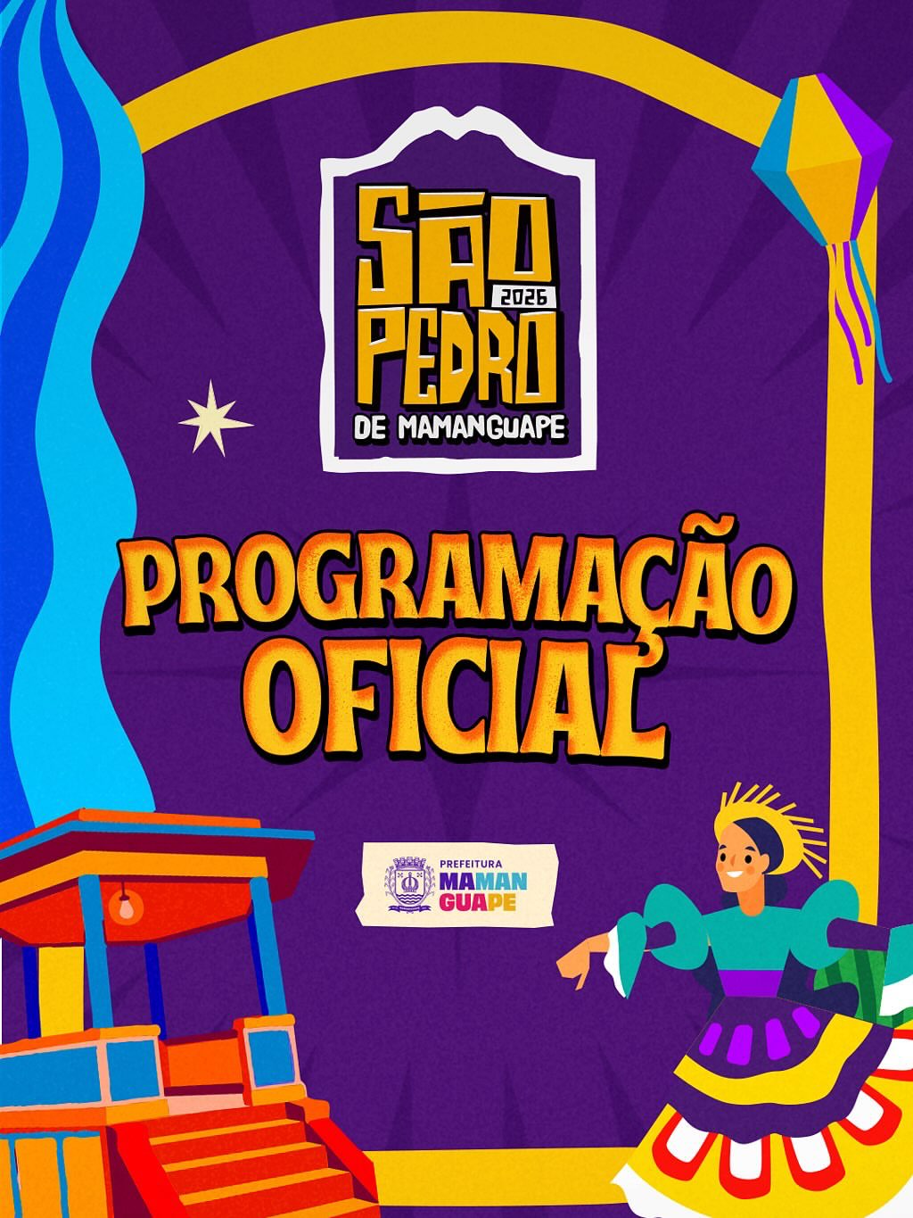 Prefeitura de Mamanguape divulga programação oficial do São Pedro 2026