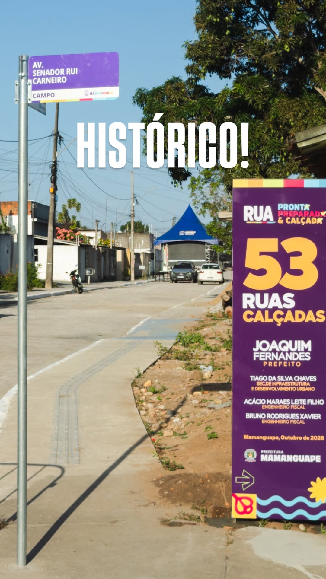 Histórico: Prefeitura de Mamanguape entrega 53 ruas pavimentadas e totaliza 10 km de novas vias calçadas