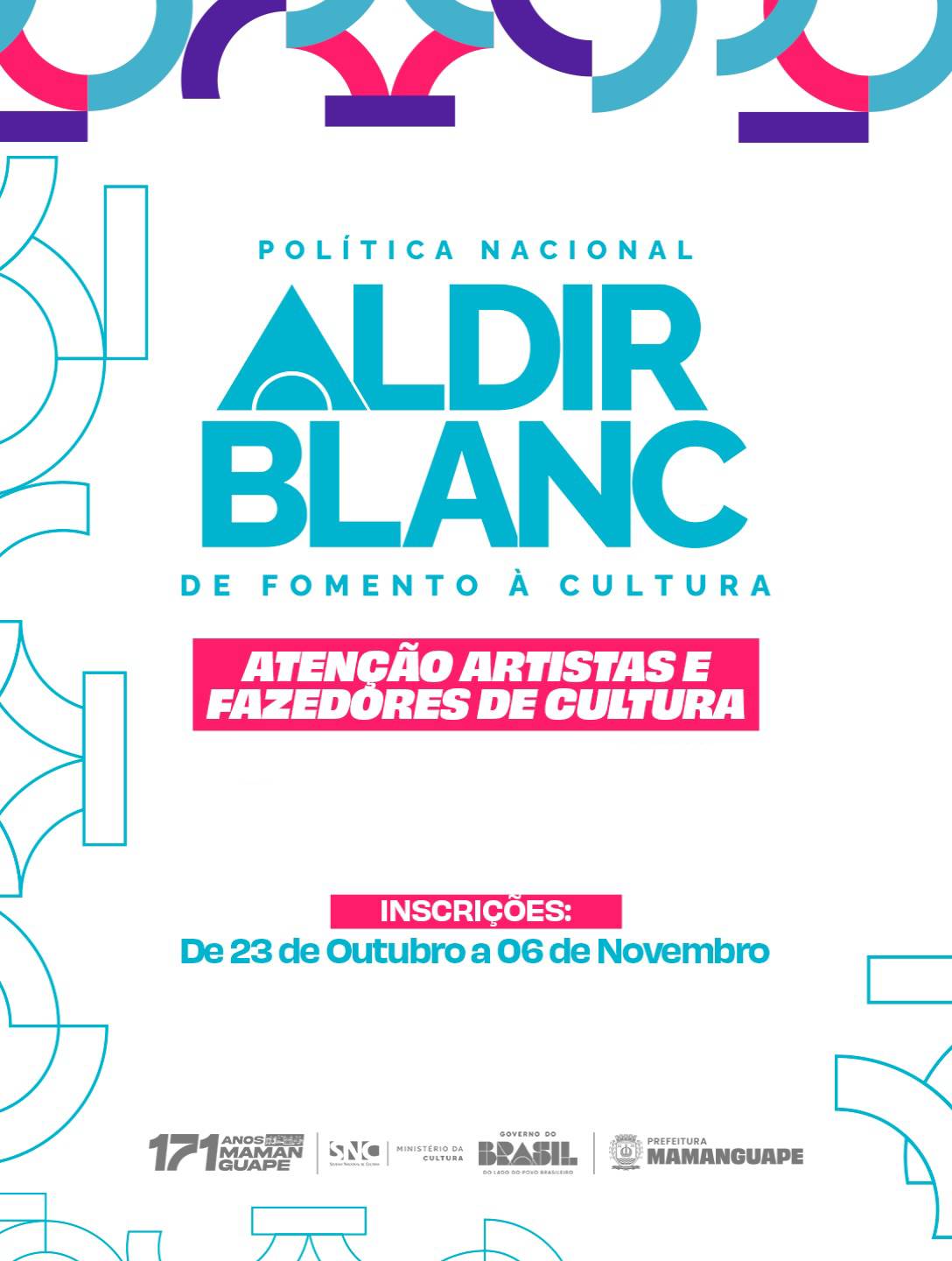 Editais da Política Nacional Aldir Blanc (PNAB) 2026.1